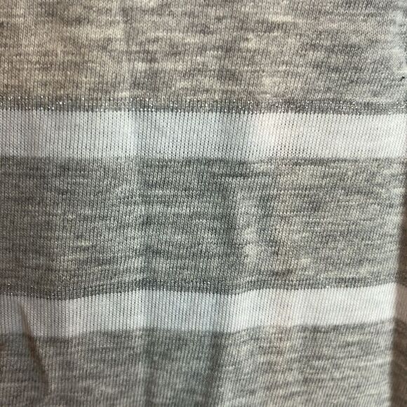 U.S. POLO ASSN LIGHT GREY WITH SILVER GLITTER STRIPES SHIRT SIZE XXL NWT - Picture 5 of 8